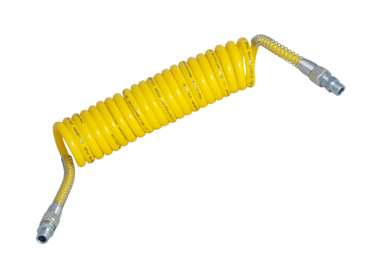 Luftwendel gelb 2x M16 x 1,5mm (4,50m ø 70mm)